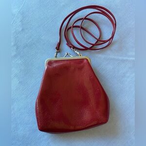 Hobo International Red Leather Mini Crossbody Bag – Excellent Condition